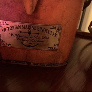 Antique Victorian Marine Binocular & case